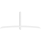 Ekena Millwork Bellingham Architectural Grade PVC Gable Bracket, 108"W x 45"H x 4"D x 4"F, 10/12 Pitch GBP108X45X0404BEL00 - alternate 4